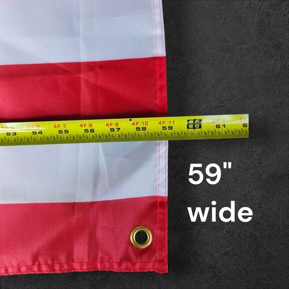 JJ Maybank Outer Banks Flag 3x5 Wall Tapestry US Flag Variant Grommets Red Blue - Picture 4 of 5